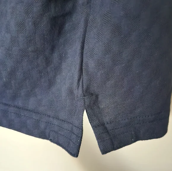 Ted Baker Men’s Textured Cotton Polo Shirt~NAVY~MEDIUM **NEW - Picture 10 of 15